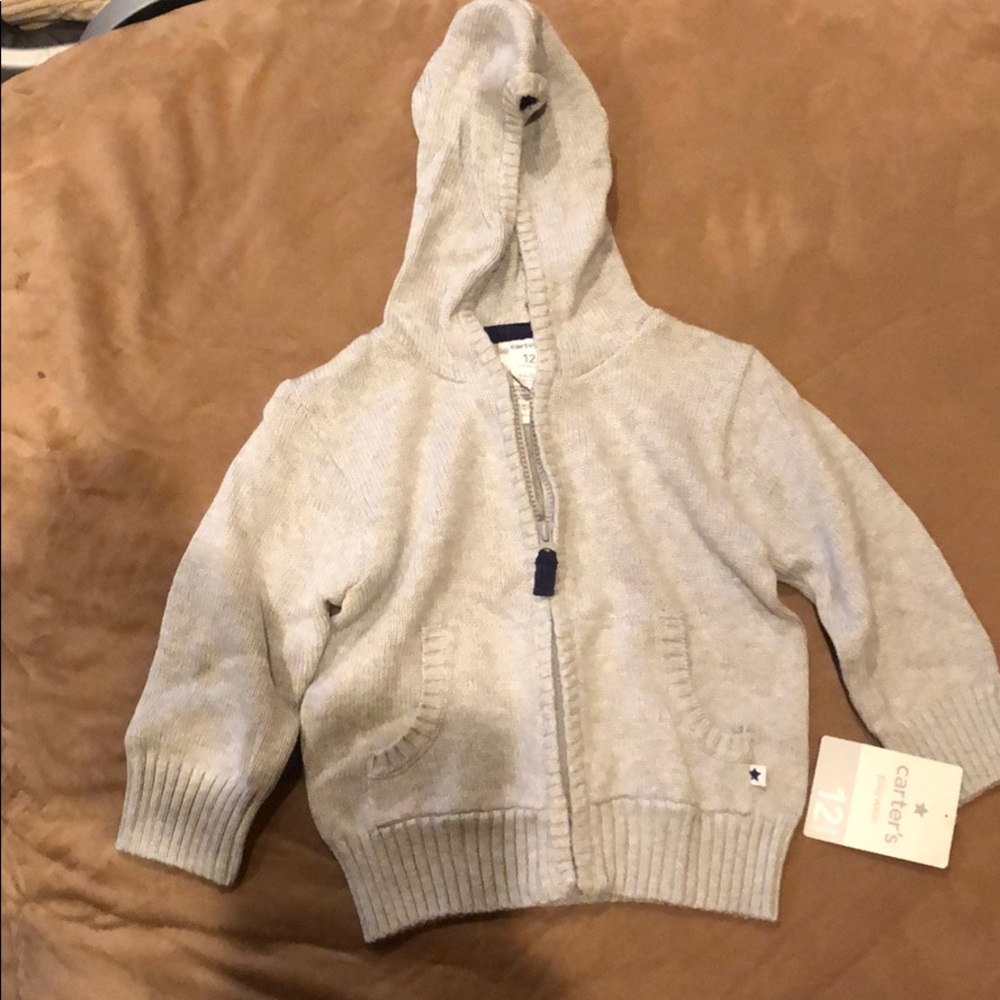 Boys zippered sweater NEW WITH TAGS